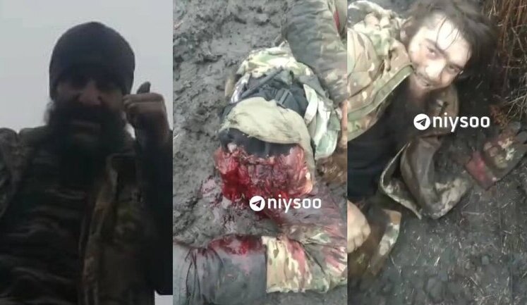 Кадирівець, якому щойно відірвало ногу, лежить у багнюці в Курській області та сміється на камеру. ВIДЕО 18+