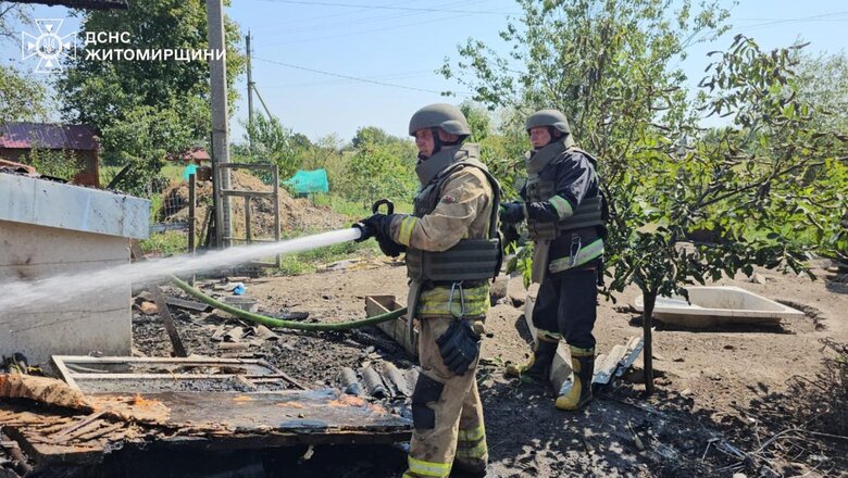 Наслідки обстрілу Житомирщини