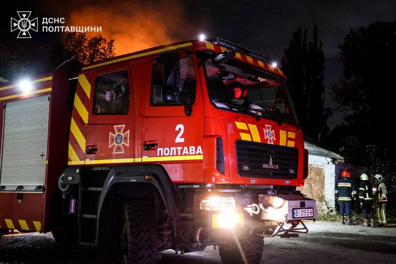 Ворог ударив дронами по Полтавщині