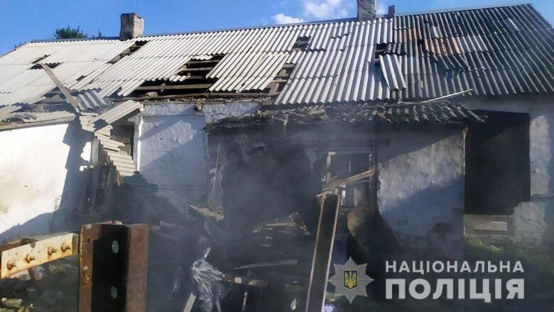 Последствия обстрела российскими войсками Никопольского района Днепропетровской области, - Нацполиция 08