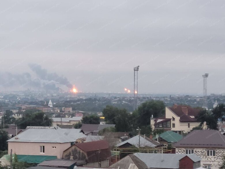Strike on an oil refinery in Syzran