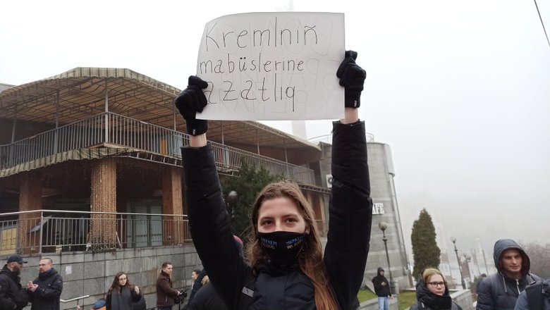 Свободу политзаключенным, - акция в поддержку пленников Кремля прошла в центре Киева 06