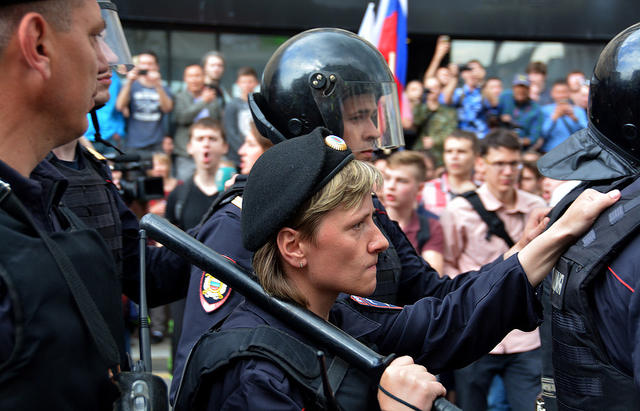 Moscow police brutally dispersed opposition demonstration 19 Moscow police brutally dispersed opposition demonstration 19