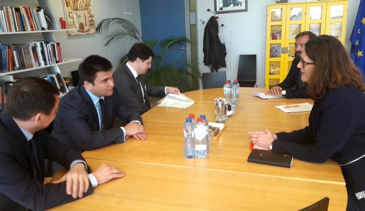 Климкин обсудил с еврокомиссаром Мальмстрем расширение торговых преференций для Украины