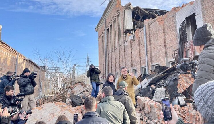 German Foreign Minister Berbock arrived in Kharkiv. PHOTOS