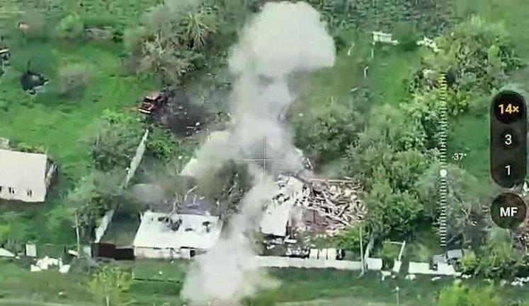 National Guard troops eliminated enemy personnel, howitzer, gun, generator, ammo depot and hideout. VIDEO