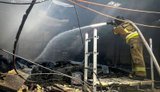 Двоє поранених через атаку РФ на Київщину: спалахнула пожежа на території спорткомплексу, пошкоджено склади