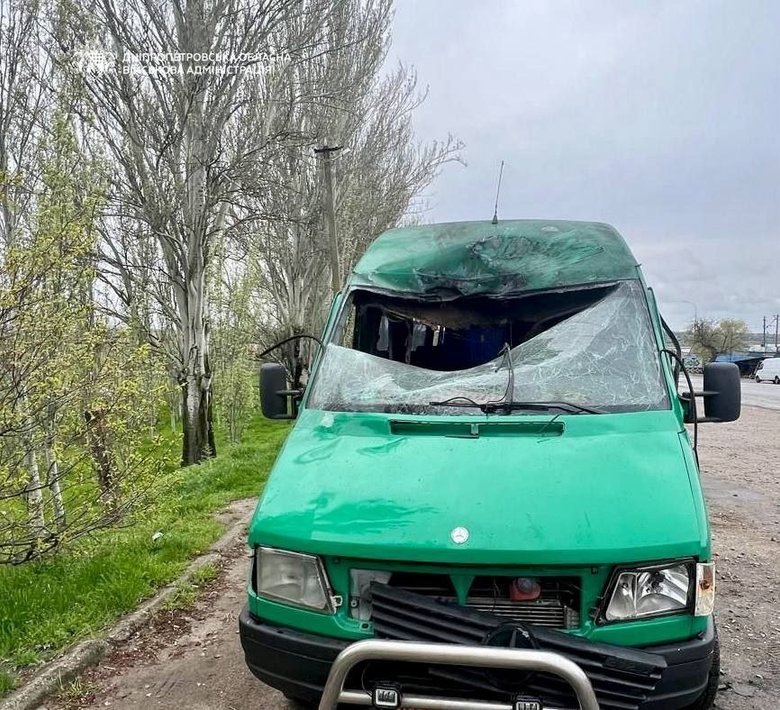 удар по маршрутці на Нікопольщині