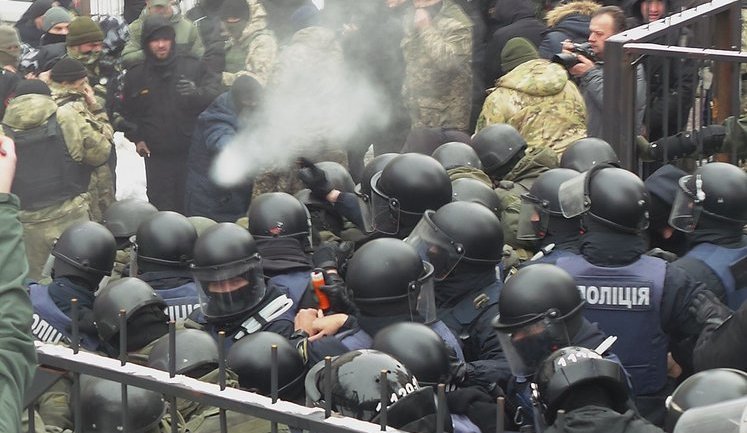 Anyone assaulting police officers to be detained, - top patrol policeman on clashes outside Solomianskyi court. VIDEO+PHOTOS