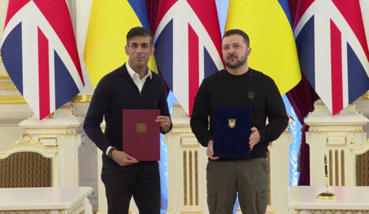 Zelenskyy awards Sunak with Order of Freedom
