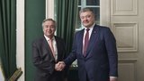 Порошенко і генсек ООН Гутерріш обговорили миротворців для Донбасу і ситуацію в окупованому Криму. ФОТО