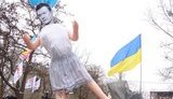 На День Соборности Януковича запустили в небо. ФОТОрепортаж