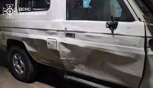 Россияне атаковали эвакуационную группу на Запорожье: поврежден автомобиль. ВИДЕО