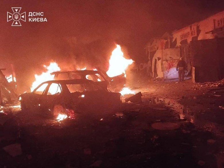The aftermath of the strikes on Kyiv on 7 October