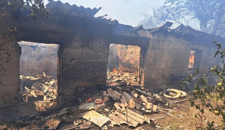 Occupiers attacked two districts in Dnipropetrovsk region during day: three wounded, houses damaged, fires broke out. PHOTOS