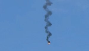 Український винищувач МіГ-29 знищив російський реактивний БпЛА "Герань-3". ВIДЕО
