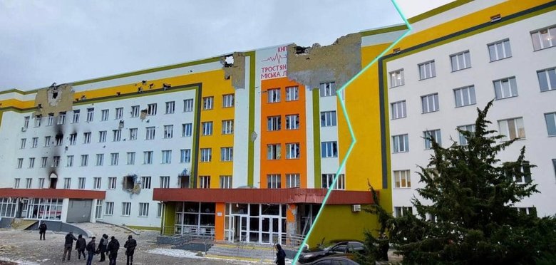 Trostyanets before and after arrival of Russian world: the mayor showed consequences of occupants` invasion 01