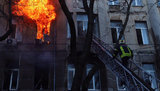 Fire area in Odesa College increased to 1,000 sq m, building destruction under threat. VIDEO&PHOTOS