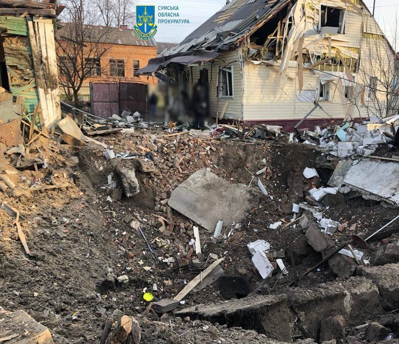 Последствия вражеских ударов по Сумщине 01