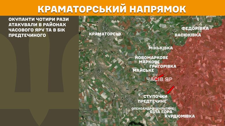 Мапа бойових дій на ранок 22 березня