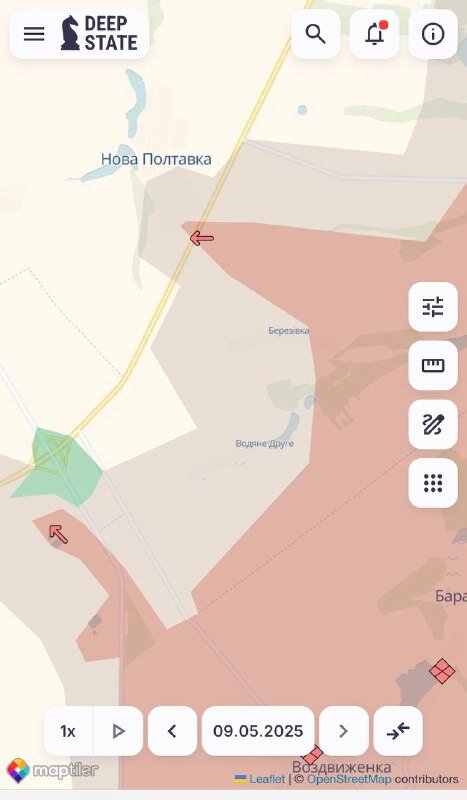 мапа просування ворога