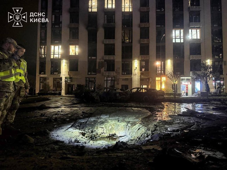 Russian drone strike on Kyiv apartment building kills two
