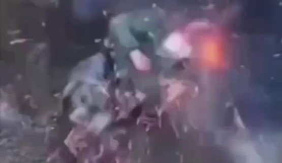 Бойцы 28 бригады попали оккупанту прямо в голову и разорвали ее