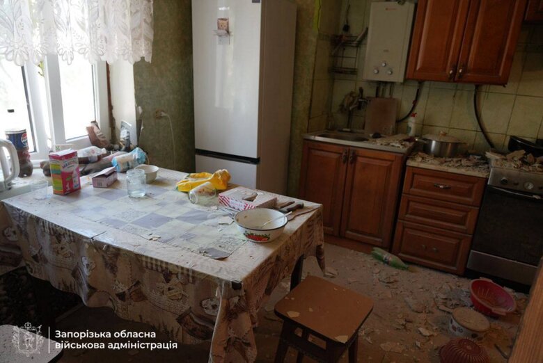 Запоріжжя після обстрілу