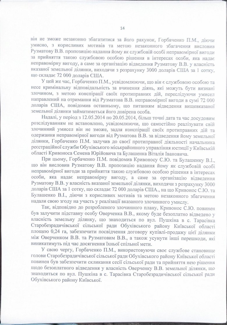 Charges against NABU Director Kryvonos: full text