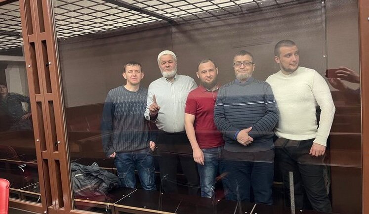 Russian court sentenced five Crimean Tatars involved in "case of the second Simferopol group Hizb ut-Tahrir" to 13 years in prison each. PHOTO