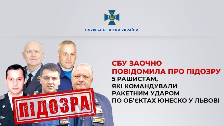 СБУ заочно сообщила о подозрении 5 рашистам