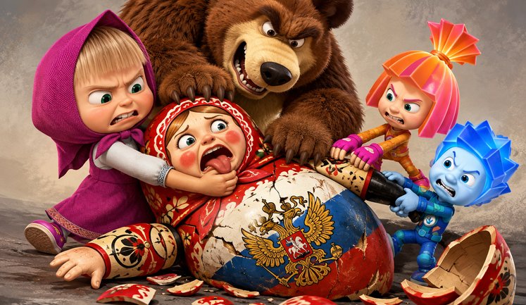 Герои "Маши и Медведя" и "Фиксиков" убивают украинцев: РФ распространяет пропагандистские ИИ-видео, - ЦПД. ФОТО