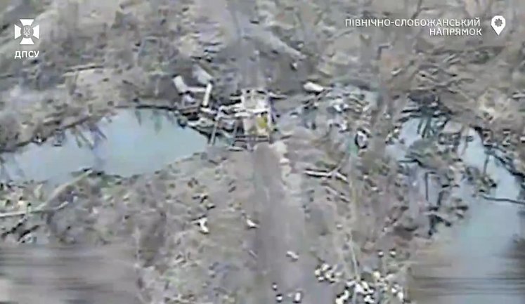 Дроны подразделения "DESTRUCTION TEAM" разгромили переправу оккупантов. ВИДЕО