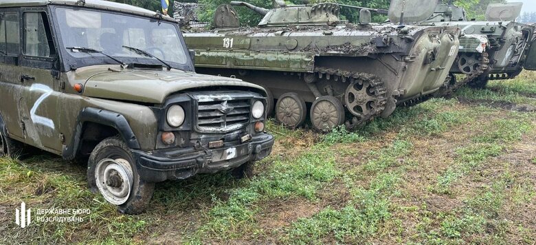 ГБР обнаружило на окраине Балаклеи запасной командный пункт оккупантов с большим арсеналом боеприпасов и техники 03