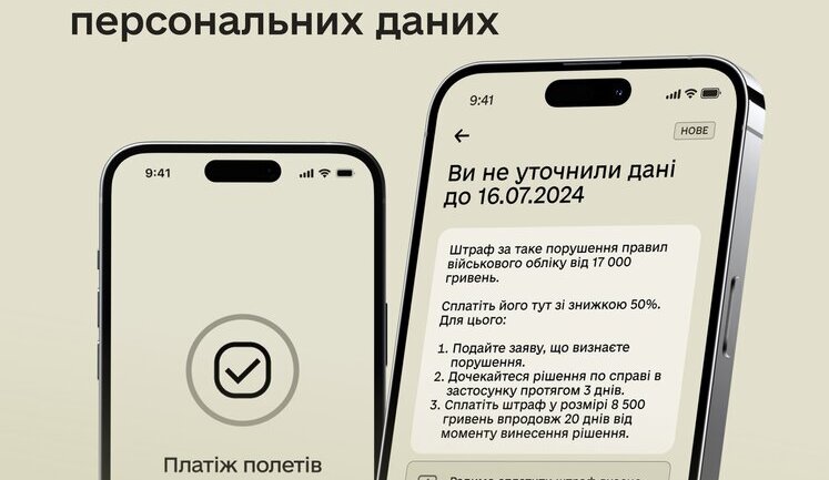 В Резерв+ теперь можно оплатить штраф за несвоевременное уточнение персональных данных