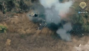 Дронарі 110-го батальйону ефектно ліквідували окупанта: "Намагався втекти, але розірвало на шмаття". ВIДЕО