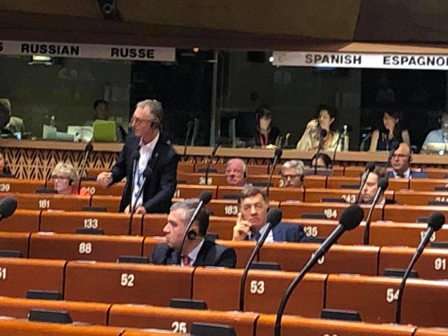 Украинская делегация покинула зал заседаний ПАСЕ, - Ирина Геращенко 01