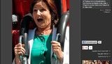 Богословская с раскрытым ртом прокатилась на аттракционе. ФОТО