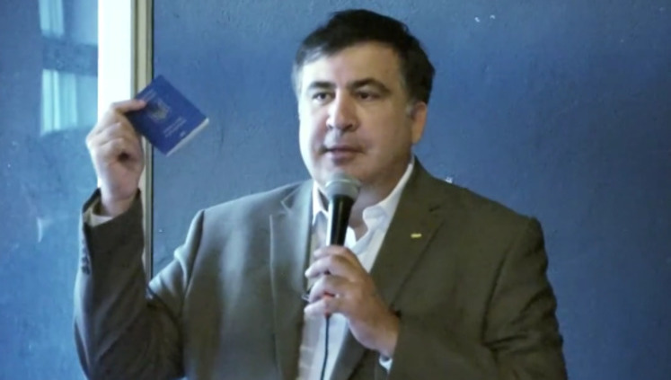 Saakashvili: "My passport is in Poroshenko's office"
