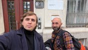 Журналіст Михайло Ткач та оператор Ярослав Бондаренко,