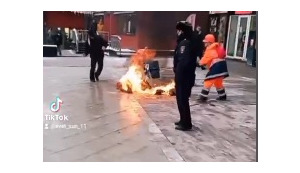 Умер мужчина, совершивший самоподжог во время протестов в Москве 31 января