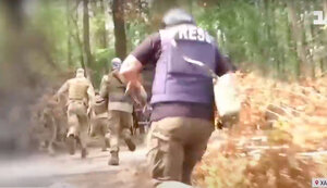 TSN journalists came under fire at front. VIDEO