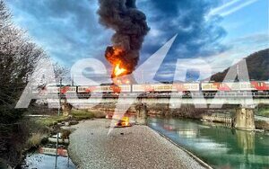 The Tuapse oil depot has been on fire for two days after the attack on 14 March