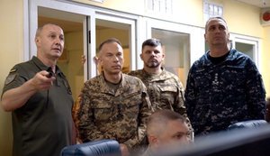 Syrskyi inspected air defence operations in the south and ordered a stepped-up effort to counter Russian drones