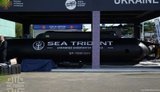 The Ukrainian SEA TRIDENT underwater drone at the Eurosatory exhibition