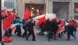 Разгон полицией первомайского марша антикапиталистов в Монреале. ВИДЕО
