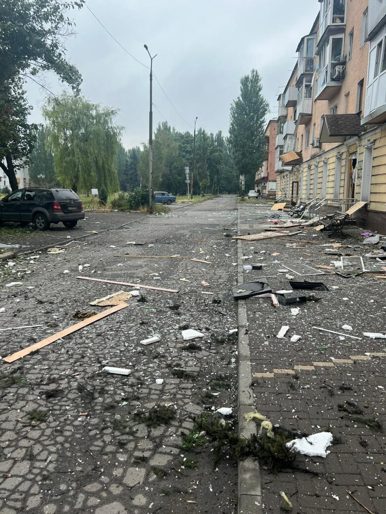Donetsk region after shelling