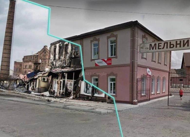 Trostyanets before and after arrival of Russian world: the mayor showed consequences of occupants` invasion 09
