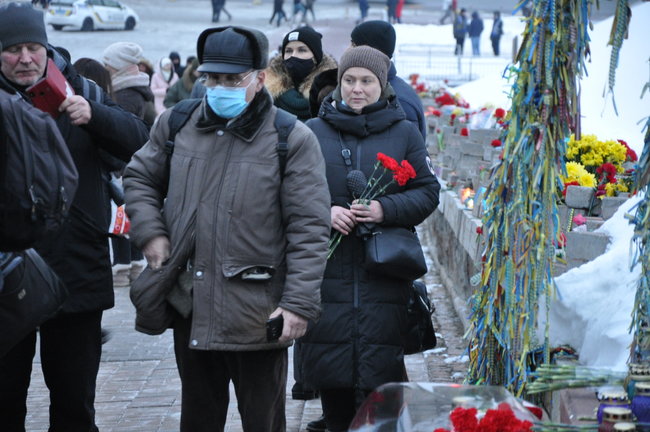 Вечір памяті Небесної Сотні відбувається в центрі Києва 14