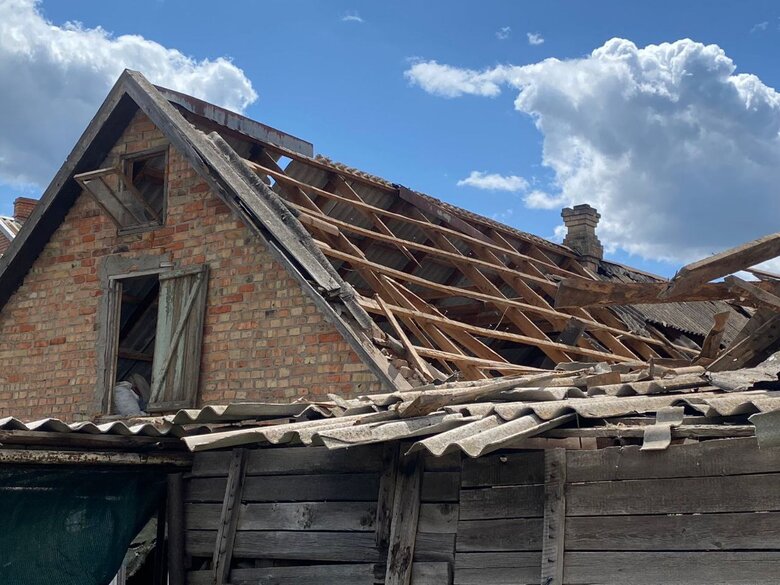 Russian shelling of the Nikopol district on 23 June